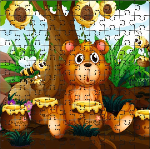 100 Pieces Jigsaw Puzzle Honey Bear