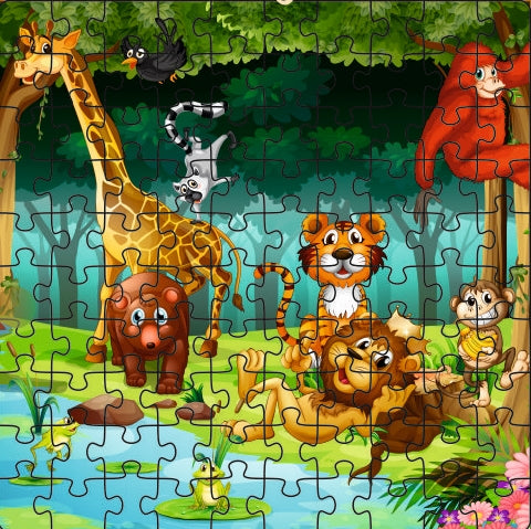 100 Pieces Jigsaw Puzzle Animal Forest