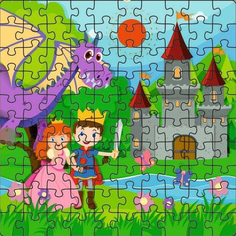 100 Pieces Jigsaw Puzzle Fairy Tale Prince and Princess