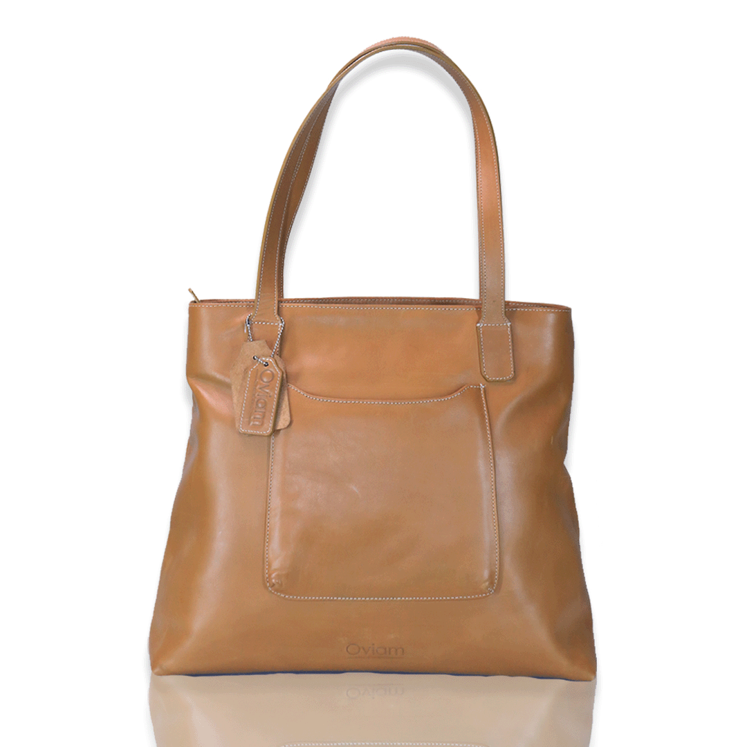 Tote Bag Tan Genuine Leather